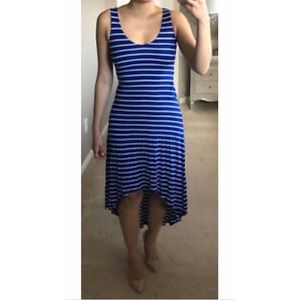 Soft cotton high low summer dress